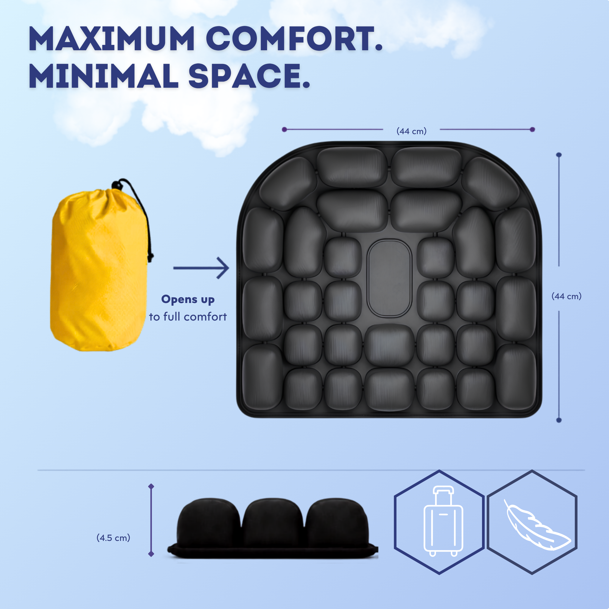AeroCush Inflatable Seat Cushion