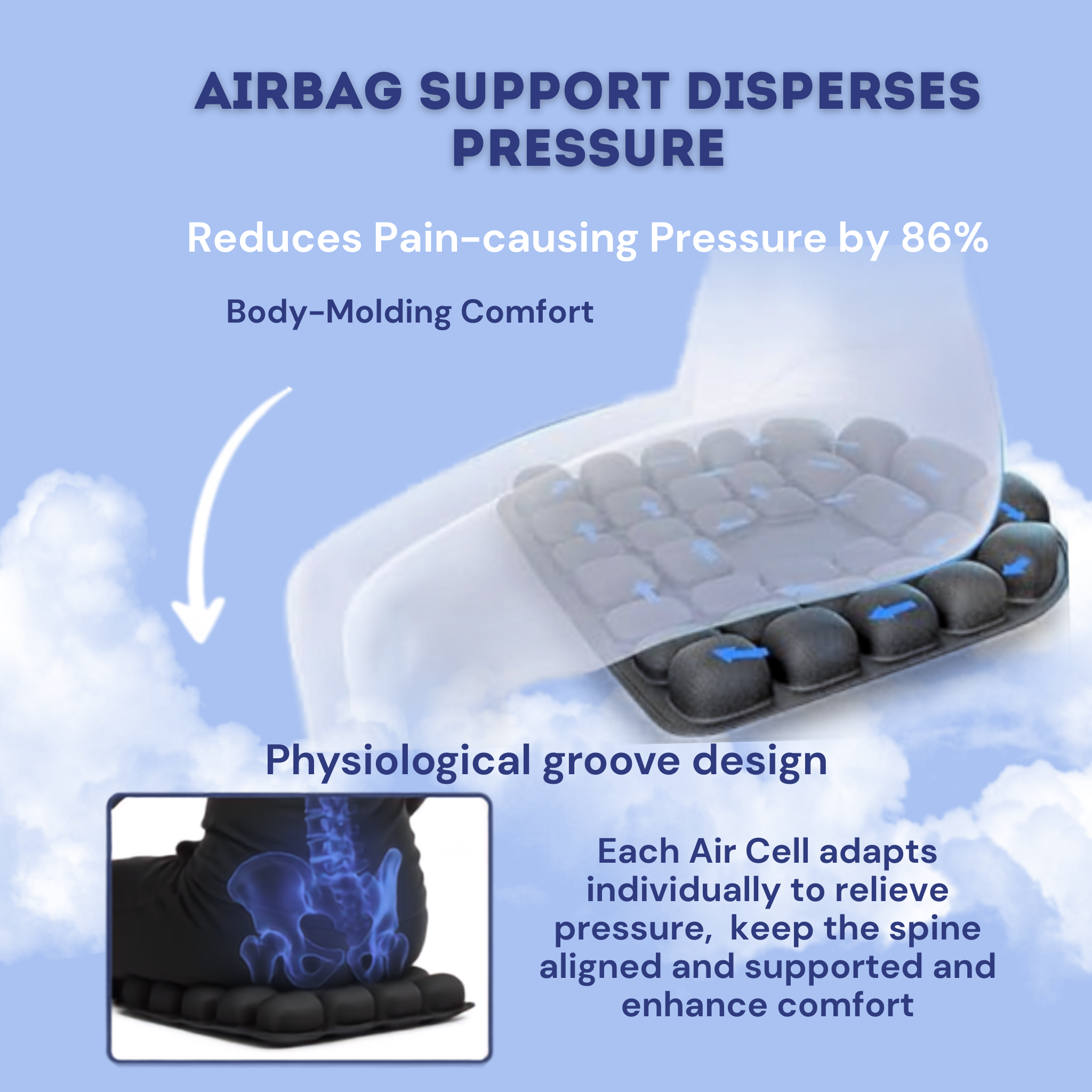 AeroCush Inflatable Seat Cushion