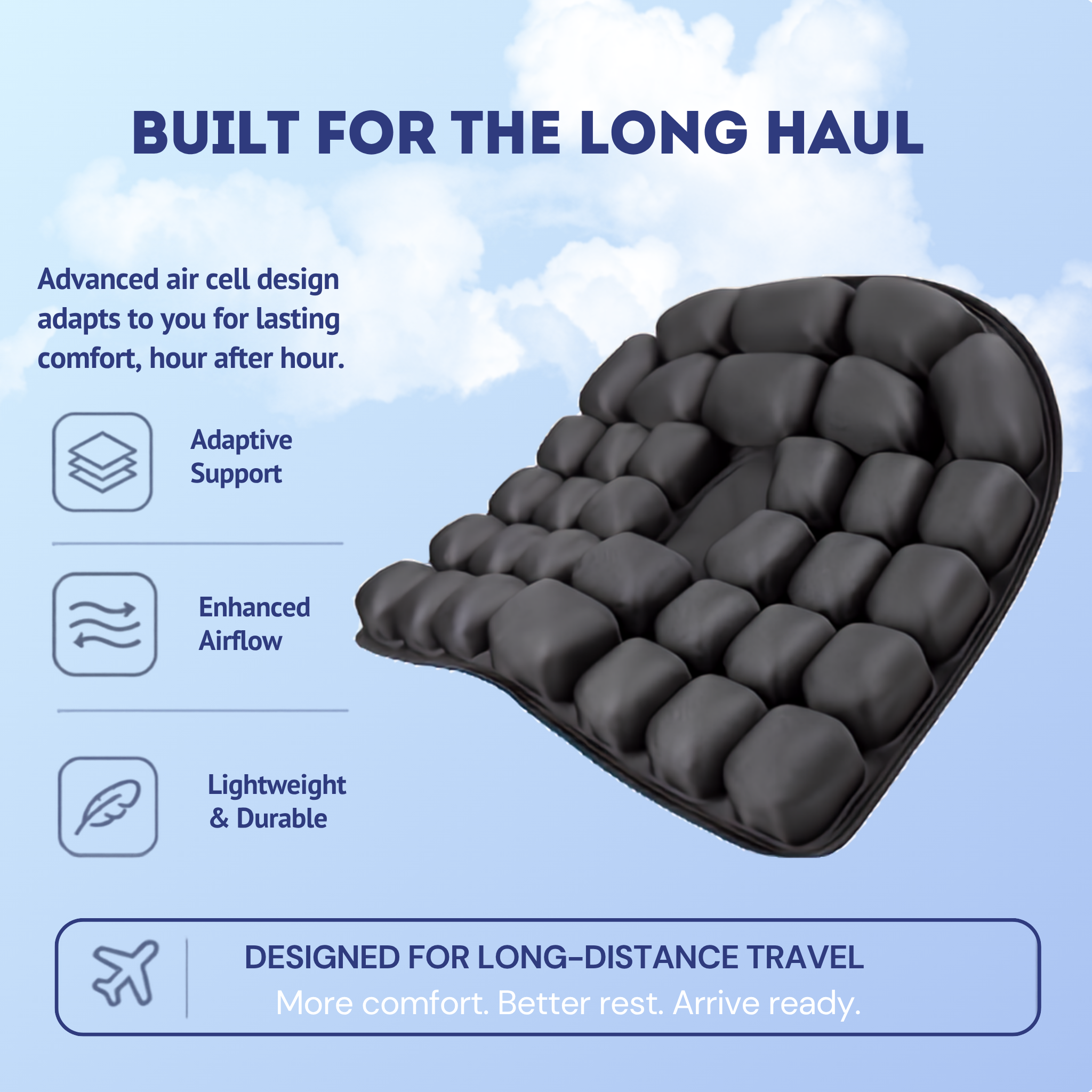AeroCush Inflatable Seat Cushion