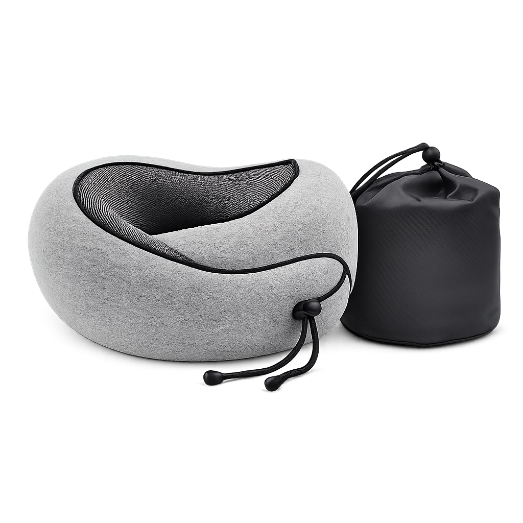 AeroCush Ergonomic Travel Neck Pillow.